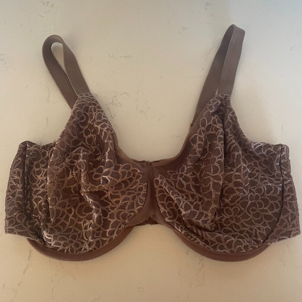 Bali Platinum Lace‎ Bra in Brown, 36DD, 3915